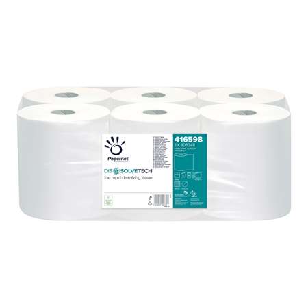 Essuie-main en Rlx Autocut Bobi 2P 20grs 140M  X 6 Ecolabel