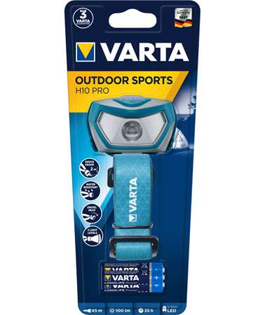 Image de Lampe Frontale LED H10 Pro 100lm (3 piles LR03 incluses)