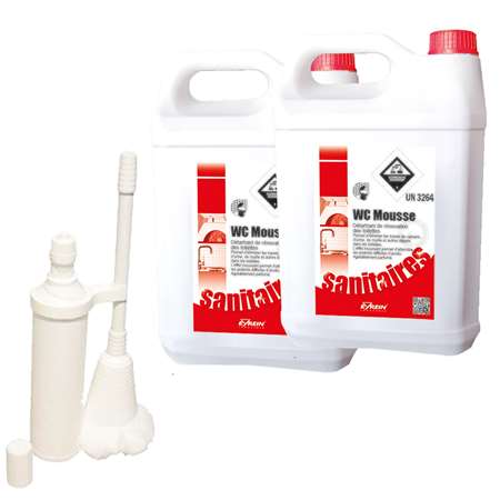 Image de Kit WC Mousse 2X5l + Vadrouille