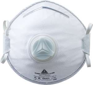 Masque Respiratoire Jetable Coque P1 avec Valve  X 10