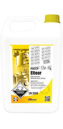 Image de Elteor Chloré Deg .Désinf. Virucide 5l