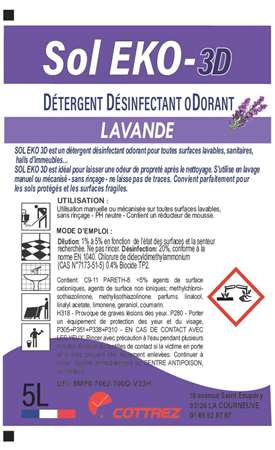 EKO Sols 3D Lavande  5l