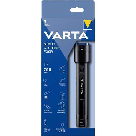 Image de Lampe torche Alu 1500LM rechargeable par cable USB-C