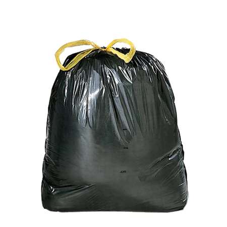 Image de Sac Poubelle à lien coulissant.50l BD/35µ Noir x 100