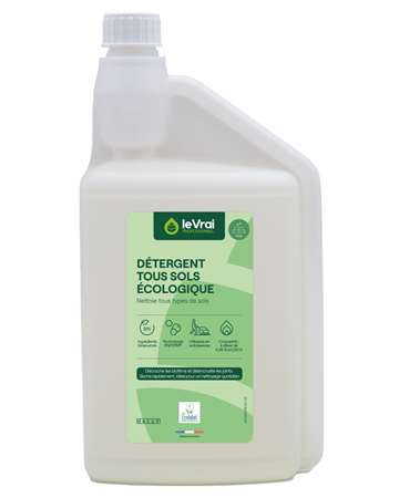 Image de Le Vrai Pro Déterg.Neutre ts sols 1l 'Ecolabel' Autodoseur