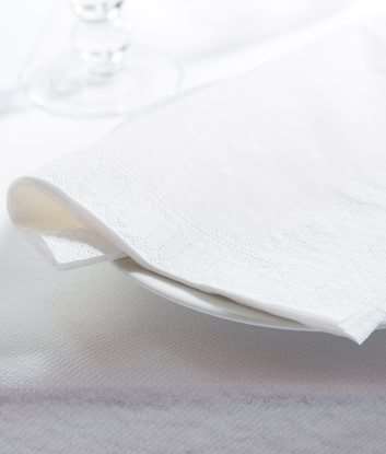 Image de Serviette 30x30 2P Ouate Blanche carton x 3000