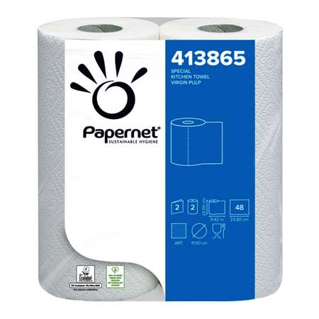 Image de Essuie-Tout Ménager Gaufré Extra Fort 14 x 2 Rlx Ecolabel